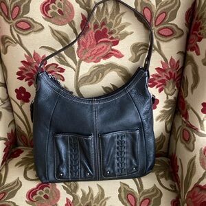 Tignanello black leather bag